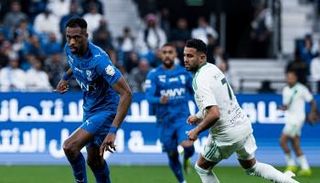 جانب من مباراة الهلال والأهلي