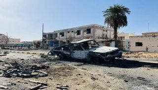 دمار جراء قصف في السودان- أرشيفية