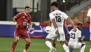 جانب من مباراة البنك الأهلي والأهلي