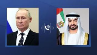 الشيخ محمد بن زايد آل نهيان وفلاديمير بوتين
