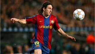 ليونيل ميسي بقميص برشلونة