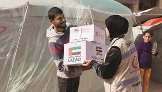 مساعدات إماراتية لفلسطينيين في قطاع غزة