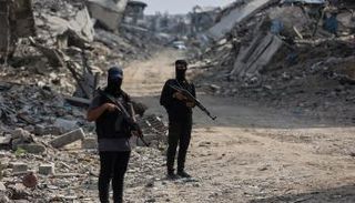 مسلحون تابعون لحماس في غزة