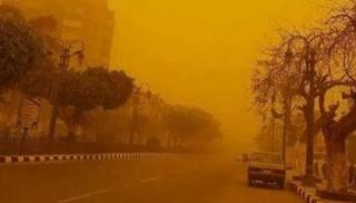 عاصفة ترابية في مصر 