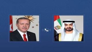 محمد بن زايد آل نهيان ورجب أردوغان