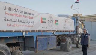 قوافل مساعدات إماراتية لغزة