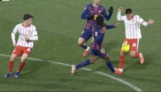 لقطة هدف جيرونا ضد برشلونة