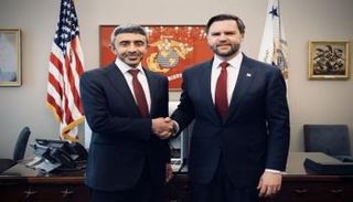 الشيخ عبدالله بن زايد آل نهيان ونائب الرئيس الأمريكي 