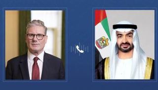 محمد بن زايد آل نهيان ورئيس وزراء بريطانيا
