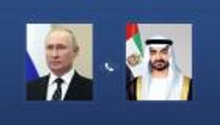 محمد بن زايد يبحث مع بوتين التطورات العسكرية الخطيرة في المنطقة