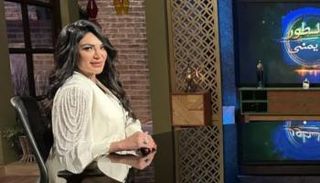 سالي عبدالسلام في مقابلة تلفزيونية 