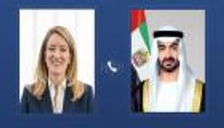 محمد بن زايد ورئيسة البرلمان الأوروبي.. إدانة لاعتداءات إيران على أراضي الإمارات