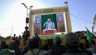 جانب من خطاب حوثي لعناصره 