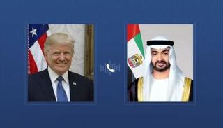 محمد بن زايد آل نهيان ودونالد ترامب