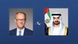 محمد بن زايد ومستشار ألمانيا يبحثان تداعيات التصعيد العسكري على الأمن الإقليمي