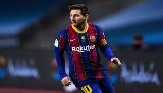 ميسي بقميص برشلونة