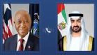 محمد بن زايد ورئيس ليبيريا.. إدانة للاعتداءات الإيرانية على الإمارات