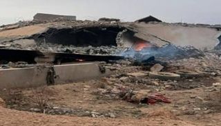 مقر الحشد الشعبي المستهدف - صورة متداولة