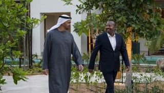 الشيخ محمد بن زايد آل نهيان وآبي أحمد