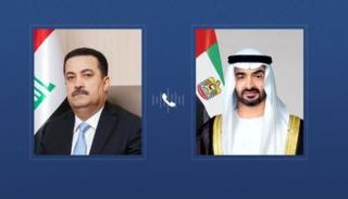 اتصال هاتفي بين الشيخ محمد بن زايد آل نهيان ورئيس وزراء العراق