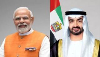 الشيخ محمد بن زايد آل نهيان وناريندرا مودي
