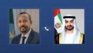 محمد بن زايد يبحث مع رئيس وزراء إثيوبيا التطورات في المنطقة