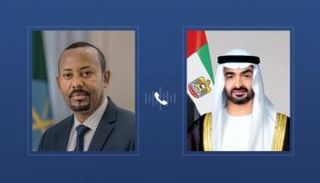 اتصال هاتفي بين الشيخ محمد بن زايد آل نهيان ورئيس وزراء إثيوبيا