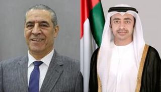 الشيخ عبدالله بن زايد آل نهيان وحسين الشيخ 