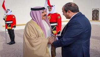 ملك البحرين حمد بن عيسى آل خليفة والرئيس المصري عبدالفتاح السيسي