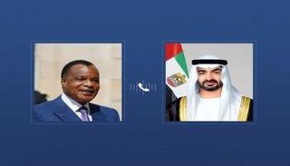 الشيخ محمد بن زايد آل نهيان رئيس دولة الإمارات ورئيس جمهورية الكونغو