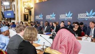 جانب من مؤتمر لندن حول السودان عام 2025
