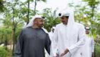 محمد بن زايد يستقبل أمير قطر ويبحثان التطورات في المنطقة