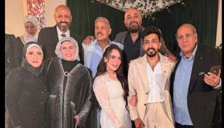 محمد رضوان يحتفل بخطوبة ابنته