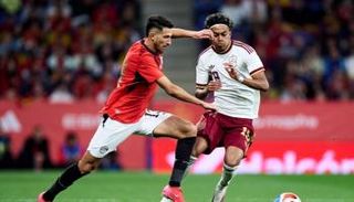 جانب من مباراة مصر وإسبانيا