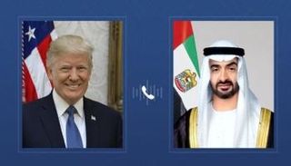 الشيخ محمد بن زايد آل نهيان والرئيس الأمريكي دونالد ترامب