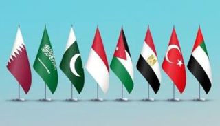 أعلام الدول الموقعة على البيان المشترك