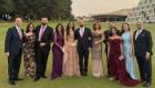 عمرو أديب ولميس الحديدي يجتمعان في خطوبة نجلهما