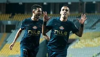 من مباراة الزمالك ضد المصري