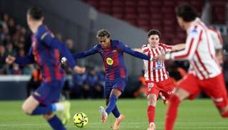 من لقاء سابق بين برشلونة وأتلتيكو مدريد