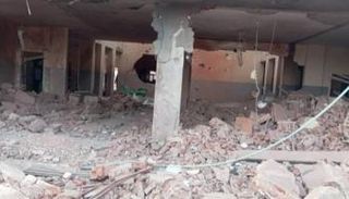 آثار دمار خلفه قصف سابق للجيش السوداني