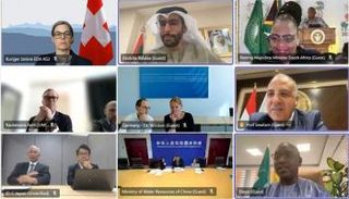 جانب من الاجتماع الافتراضي