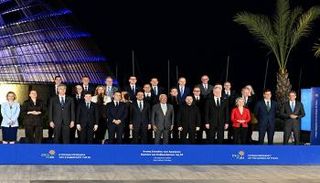 صورة جماعية قبل اجتماع غير رسمي للمجلس الأوروبي، في أيا نابا