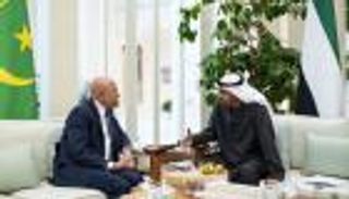 محمد بن زايد يبحث مع الرئيس الموريتاني التطورات الإقليمية