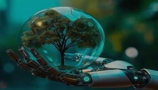 ثورة الذكاء الاصطناعي وتأثيرها على مناخ الأرض (مولدة بـ AI)