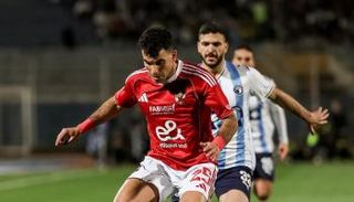 جانب من مباراة الأهلي وبيراميدز