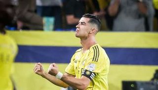 كريستيانو رونالدو في مباراة النصر ضد الأهلي