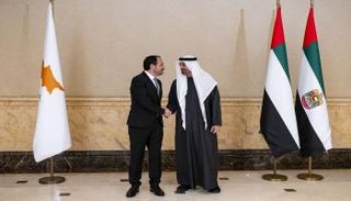 الشيخ محمد بن زايد آل نهيان يستقبل الرئيس القبرصي