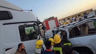 تفاصيل حادث تصادم في الديوانية بالعراق