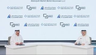 مراسم توقيع الاتفاق بين مدينة دبي الصناعية ومجموعة عبدالجليل العسماوي