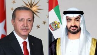 الشيخ محمد بن زايد آل نهيان ورجب طيب أردوغان